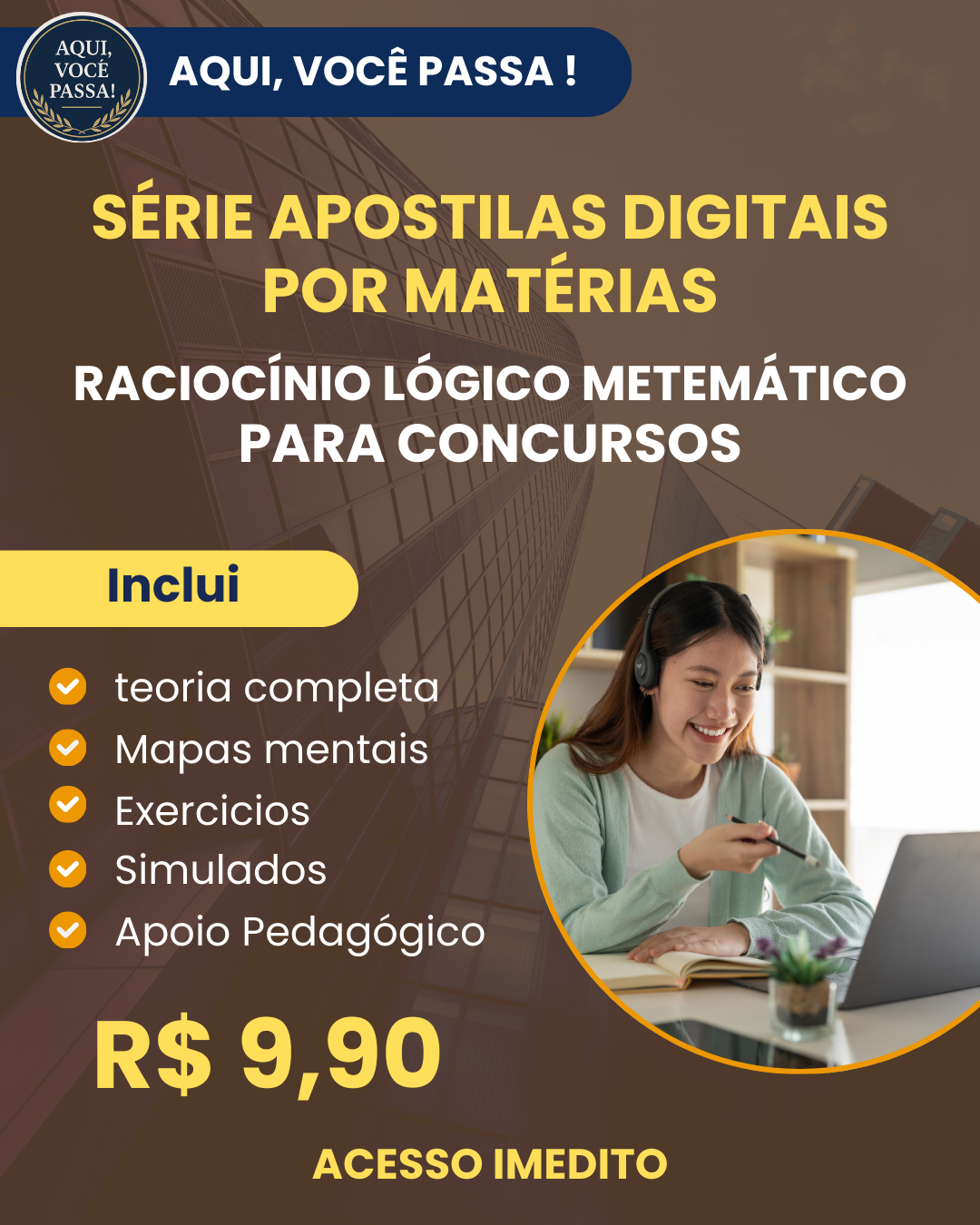 APOSTILA COMPLETA RACIOCÍNIO LÓGICO MATEMÁTICO PARA CONCURSOS